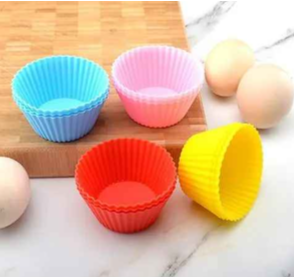 Silicone Cupcake Baking Cups, Muffin Liners, Reusable & Non-stick Muffin Cupcake (SET OF 12)