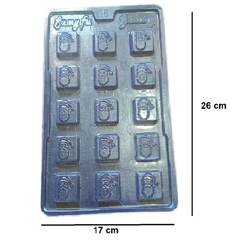 PVC Santa Face Chocolate Mould (Pack of 1) - Image 3