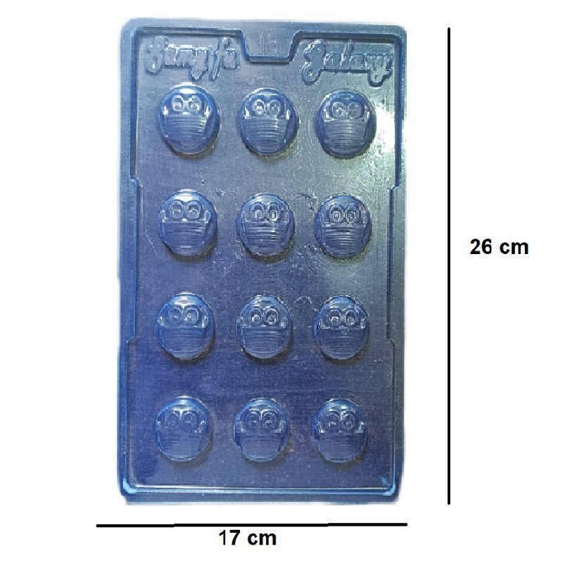 PVC Mask Smile Chocolate Mould (Pack Of 1) - Image 3