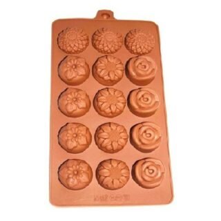 Silicone Flowers Shapes Chocolate Mould (pack of 1)