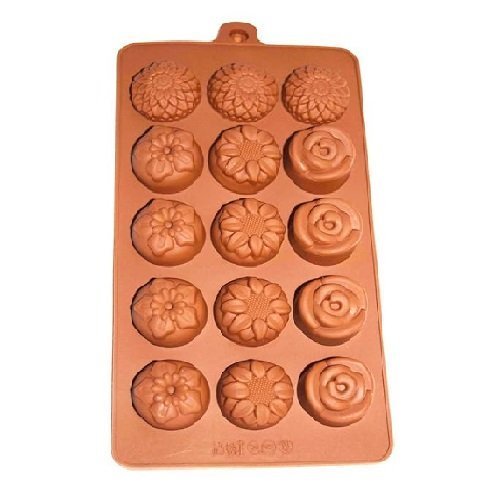 Silicone Flowers Shapes Chocolate Mould (pack of 1)