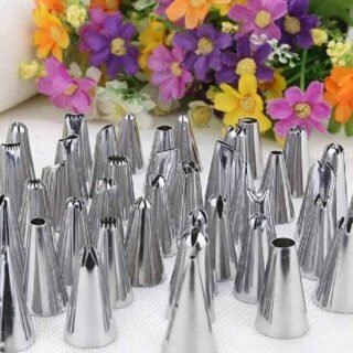 Cake Decorating Nozzles Set With Piping Bag 21 SET
