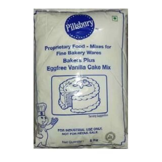 Pillusbury Bakers Plus Egg Free 5 Kg Vanilla Flavoured Cake Mix
