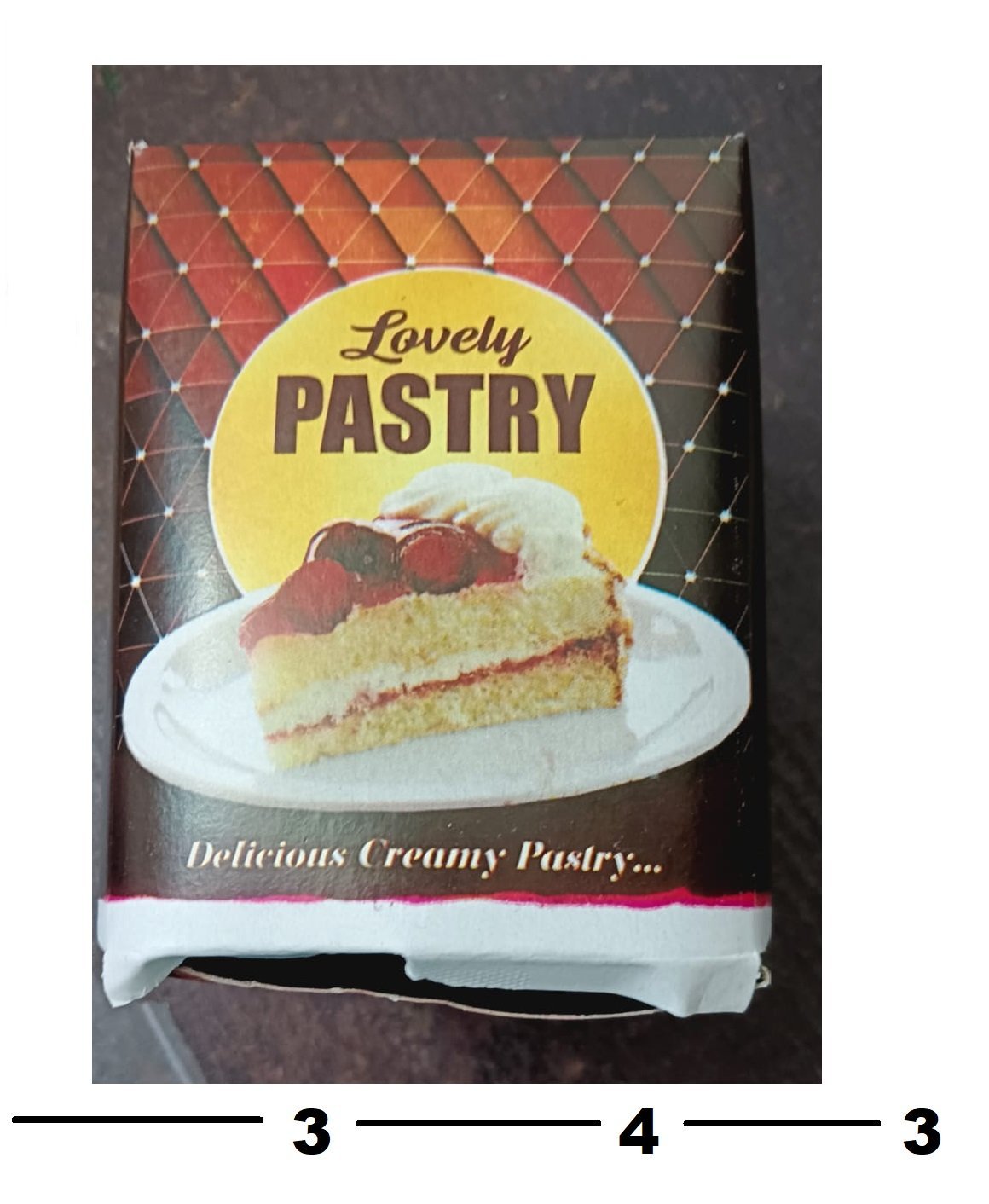 Cake Pastry Packing box ( 4*4*3) - Image 2