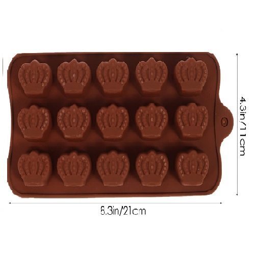 Silicone Crown Shape Chocolate Mould (Pack 1) - Image 3