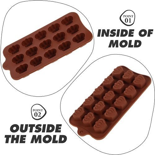 Silicone Crown Shape Chocolate Mould (Pack 1) - Image 2