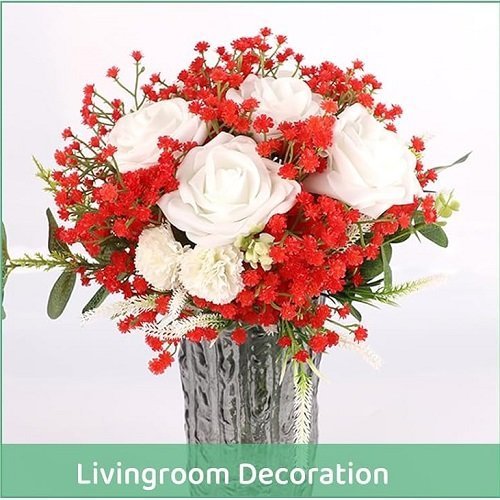 Artificial Red Baby breath Flower For Decoration Cake (1 PSC) - Image 2