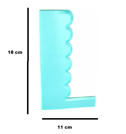 Cake Smoother L Shape sky color (pack of 1) - Image 2