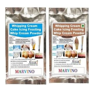Marvino Whipping Cream Cake Icing Frosting Whip-Cream-Powder Vanila, Chocolate, Raising Ingredient Powder