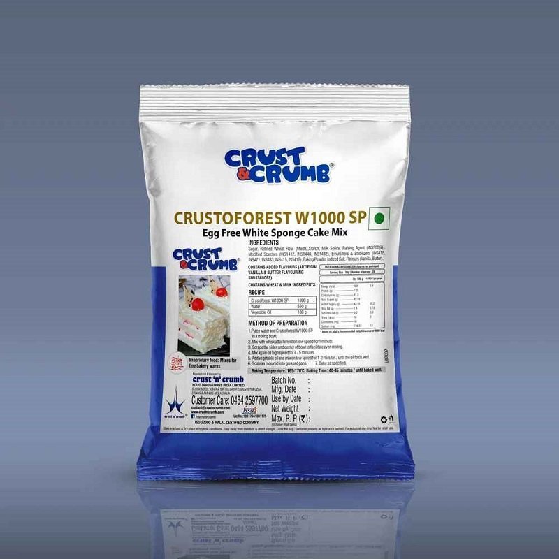 Crust N Crumb Egg Free White Sponge Cake Mix (CRUSTOFOREST W1000SP)